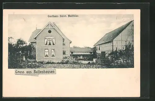 AK Ballenhausen, Gasthaus Heinrich Matthias