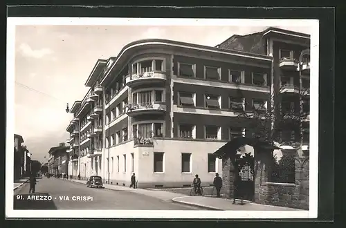 AK Arezzo, Via Crispi, Strassenpartie