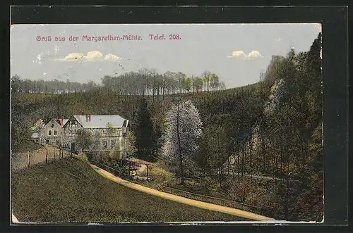 AK Nausslitz, Blick zur Margarethen-Mühle