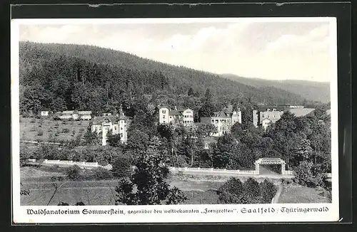 AK Saalfeld / Thüringerwald, Waldsanatorium Sommerstein