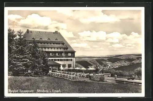 AK Altenberg i. Erzgeb., Hotel-Restaurant Berghof Raupennest