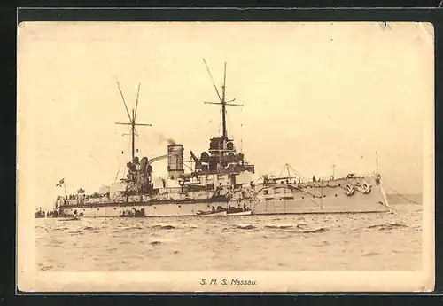 AK S. M. S. Nassau - Kriegsschiff