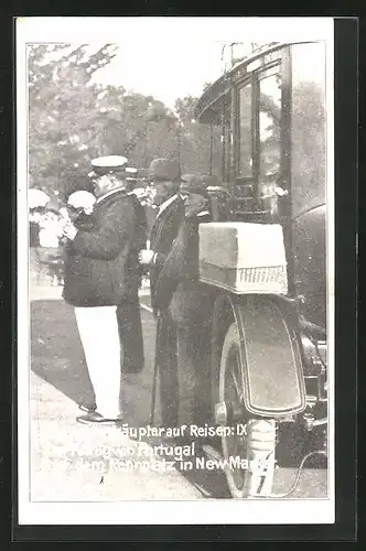 AK New Marker, König von Portugal auf dem Rennplatz
