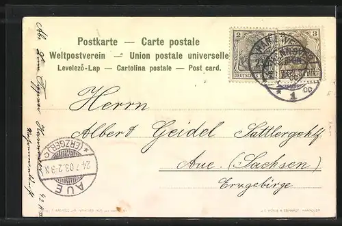 AK Hannover, Festzug des XIV. Dt. Bundesschiessens 1903, Schützenzug des 16. Jahrhunderts, Schützenverein