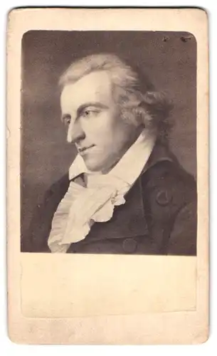 Fotografie Portrait des Dichters und Schriftstellers Friedrich Schiller