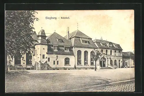 AK Siegburg, Blick auf den Bahnhof