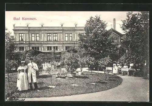 AK Bad Nammen, Haus mit Sommergarten
