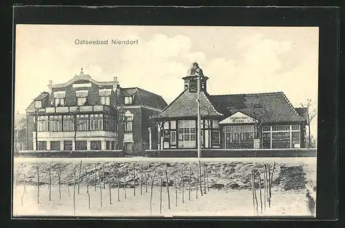 AK Niendorf, Strandpromenade mit Villen