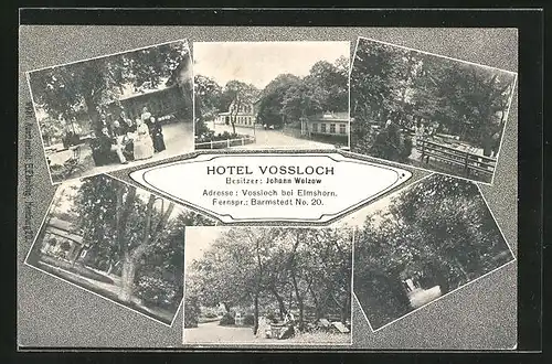 AK Vossloch, Hotel von Johann Welzow