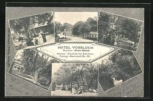 AK Barmstedt, Hotel Vossloch von Johann Welzow