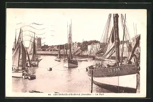 AK Les Sables-d`Olonne, Le Port, Hafen