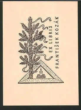 Exlibris Frantisek Kozák, Tannenbaum