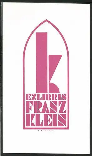 Exlibris Franz Klein, Buchstabe K