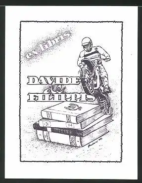 Exlibris Davide de Filippis, Motocross fahrer