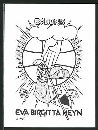 Exlibris Eva Birgitta Heyn, Schäfer