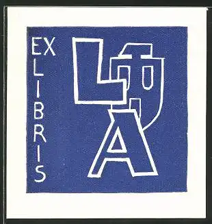 Exlibris Initialen LA