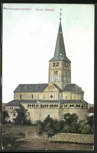 AK Schwarzrheindorf, Kirche von der Südseite her