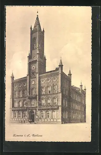 AK Kamenz i. S., Ansicht vom Rathaus