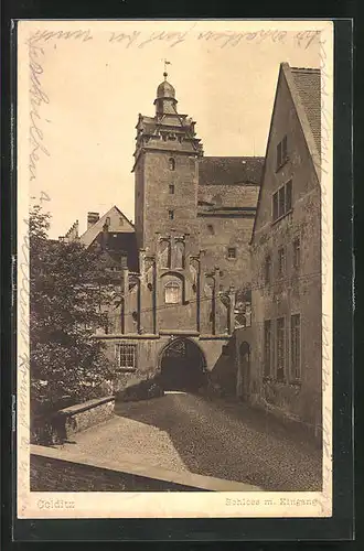 AK Colditz, Schloss mit Eingang