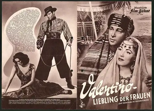 Filmprogramm IFB Nr. 1344, Valentino - Liebling der Frauen, Eleanor Parker, Anthony Dexter, Regie: Lewis Allen