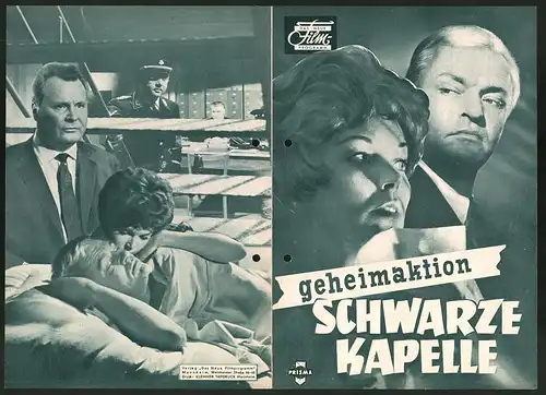 Filmprogramm DNF, Geheimaktion Schwarze Kapelle, Peter van Eyck, Dawn Addams, Ernst Schröder, Regie: Ralph Habib