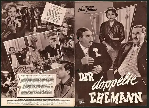 Filmprogramm IFB Nr. 2809, Der doppelte Ehemann, Joe Stöckel, Grethe Weiser, Regie: Ferdinand Dörfler