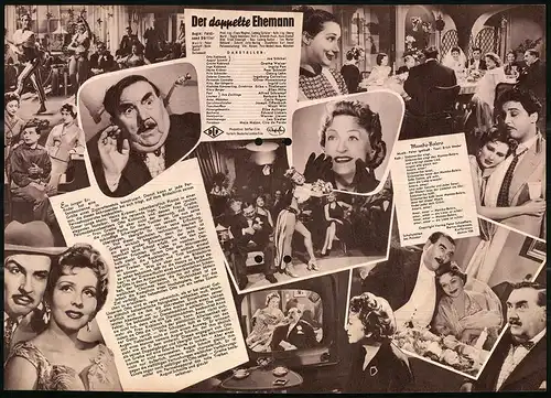 Filmprogramm IFB Nr. 2809, Der doppelte Ehemann, Joe Stöckel, Grethe Weiser, Regie: Ferdinand Dörfler