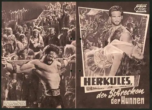 Filmprogramm DNF, Herkules, der Schrecken der Hunnen, Steve Reeves, Chelo Alonso, Regie: Carlo Campogalliani