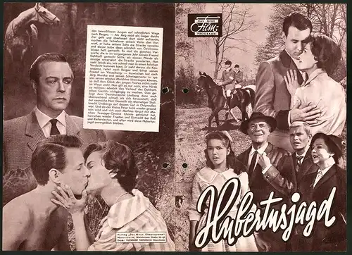 Filmprogramm DNF, Hubterusjagd, Wolf-Albach-Retty, Angelika Meissner, Lucie Englisch, Regie Hermann Kugelstadt