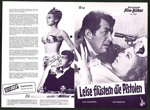 Filmprogramm IFB Nr. 7301, Leise flüstern die Pistolen, Dean Martin, Stella Stevens, Daliah Lavi, Regie Phil Karlson