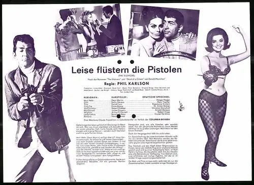 Filmprogramm IFB Nr. 7301, Leise flüstern die Pistolen, Dean Martin, Stella Stevens, Daliah Lavi, Regie Phil Karlson