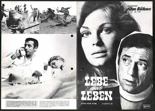 Filmprogramm IFB Nr. 7755, Lebe das Leben, Yves Montand, Irene Tunc, Anouk Ferjac, Regie Claude Lelouch