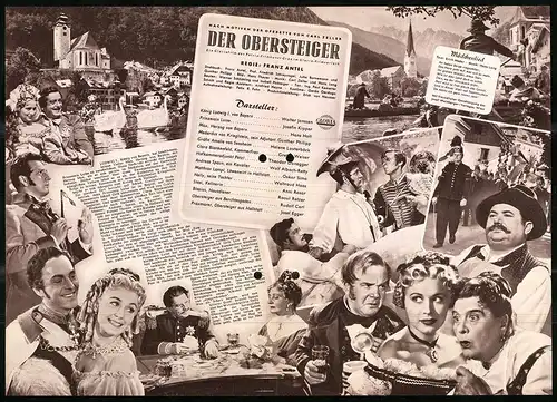 Filmprogramm IFB Nr. 1739, Der Obersteiger, Walter Janssen, Josefin Kipper, Hans Holt, Regie Franz Antel