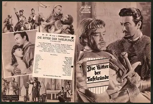 Filmprogramm DNF, Die Ritter der Tafelrunde, Robert Taylor, Ava Gardner, Mel Ferrer, Regie Richard Thorpe