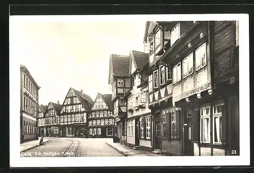 AK Celle, Strasse Am heiligen Kreuz