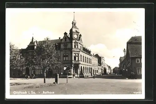 AK Groitzsch i. Sa., Rathaus