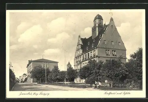AK Zwenkau, Rathaus und Schule