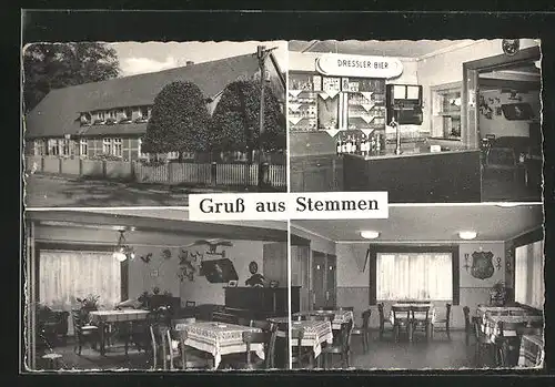 AK Stemmen, Gasthaus u. Gem.-Waren von Wilhelm Drögemüller