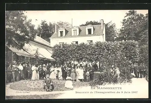 AK La Maisonnette, Inauguration 1907