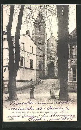 AK St.-Seine-l`Abbaye, Eglise du XIIIe Siécle, Monument historique