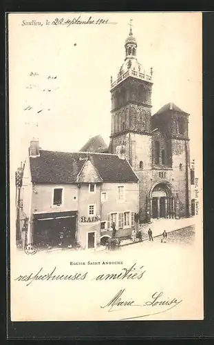 AK Saulieu, Eglise Saint Andoche
