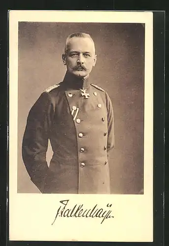 AK Portrait eines deutschen Heerführers