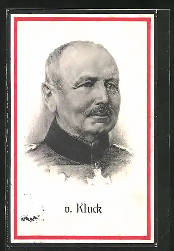 AK Portrait des Heerführers v. Kluck