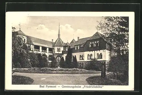 AK Bad Pyrmont, Genesungsheim Friedrichshöhe