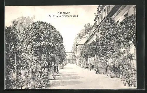 AK Hannover, Schloss in Herrenhausen, Aussenansicht