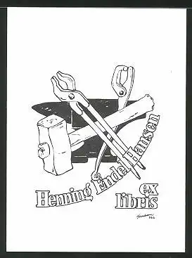 Exlibris Henning Endel Hansen, Schmied