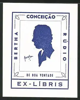 Exlibris Bertha Rúdio, De Boa vontade Conceicao, Silhouette