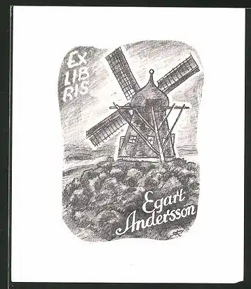 Exlibris Egart Andersson, Windmühle