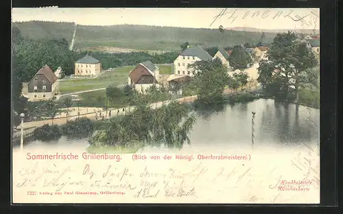 AK Grillenburg, Blick von der Königlichen Oberforstmeisterei