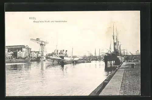 AK Kiel, Krupp`sche Werft und Handelshafen